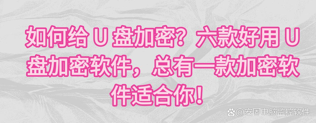如何给 U 盘加密？六款好用 U 盘加密软件，总有一款加密软件适合你！