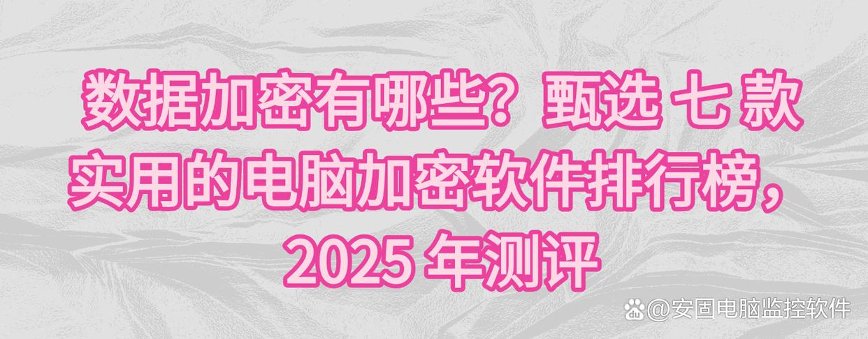 数据加密有哪些？甄选 七 款实用的电脑加密软件排行榜，2025 年测评