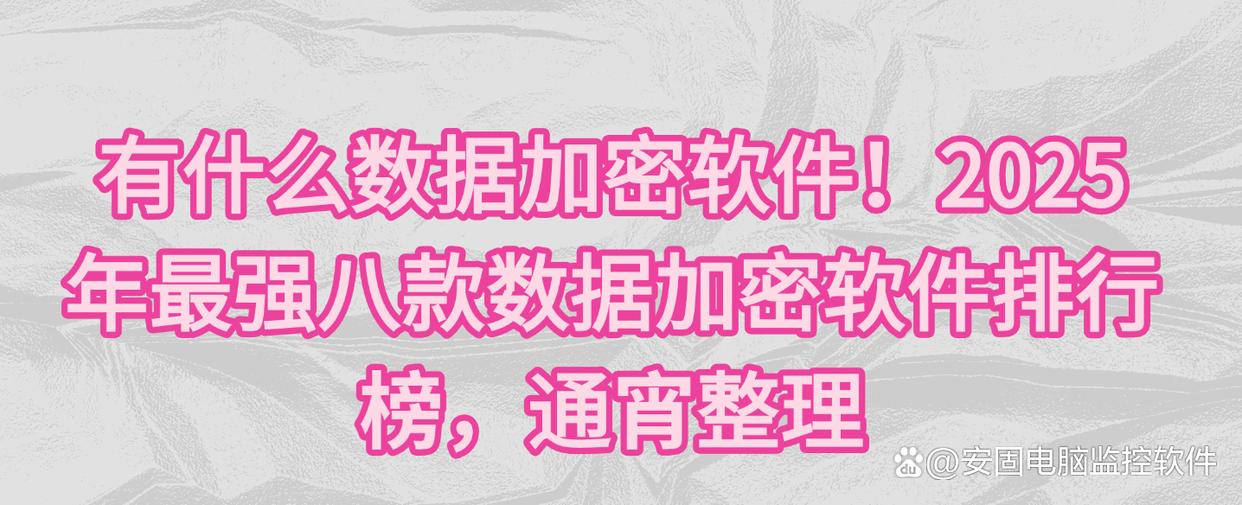 有什么数据加密软件！2025年最强八款数据加密软件排行榜，通宵整理